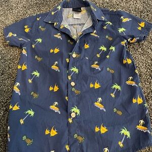3 Button Up boy's shirts:  Carters/6, Children's Place 5/6,Little Rebels/6.
